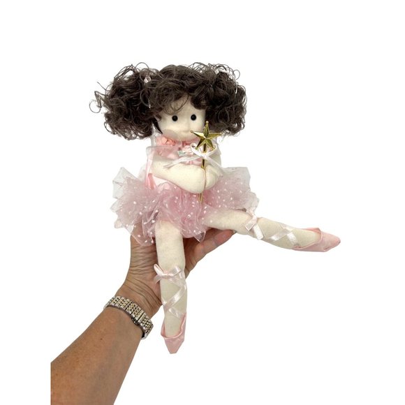 Erkeley Designs Ballerina Dancer Music Box  Doll Cuddle Kidz Moves Head Vintage - Picture 3 of 17